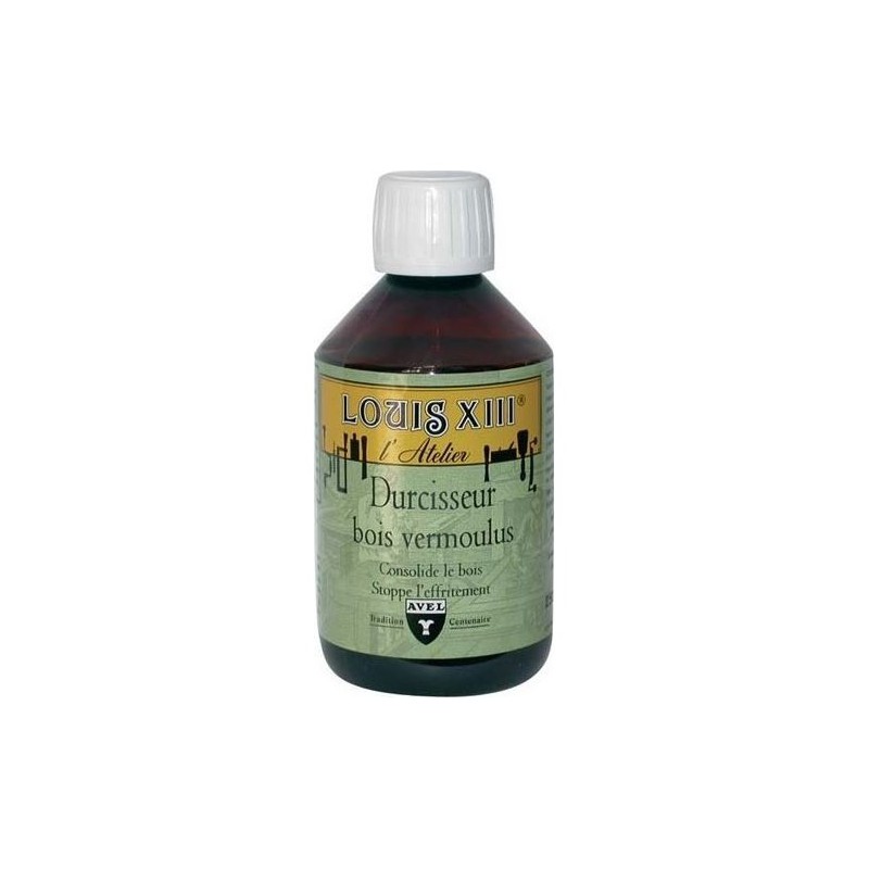 Durcisseur bois vermoulus 250 ml Louis XIII - AVEL - Réparation et rénovation du bois - DE-836965 Durcisseur bois vermoulus 250 ml Louis XIII - AVEL - Réparation et rénovation du bois - DE-836965