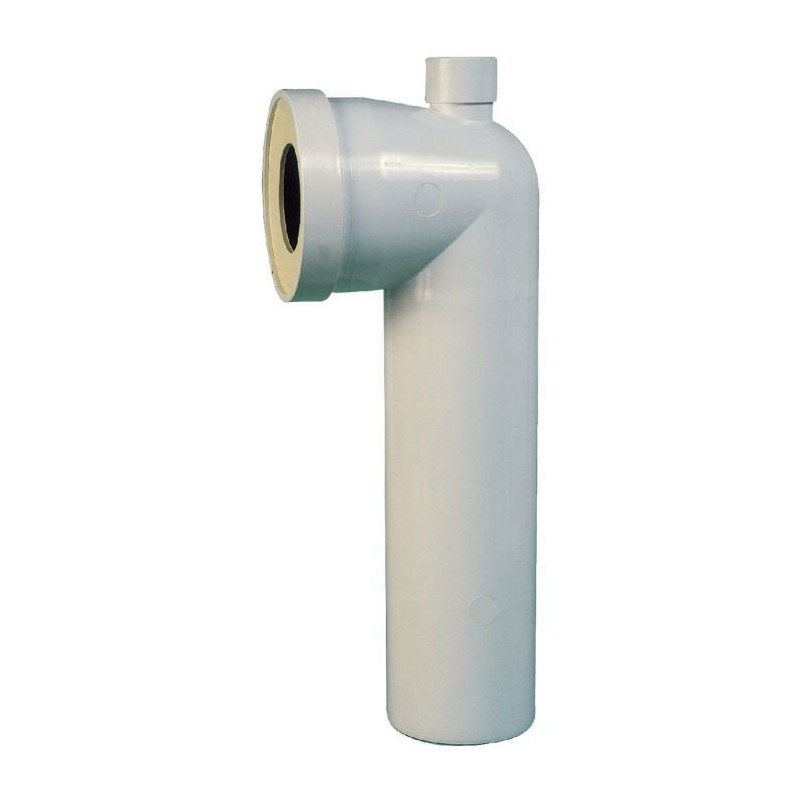 Pipe longue ⌀ 100, à  prise d'air - à¸ 100 x 350 mm - Raccordement WC - SI-902110