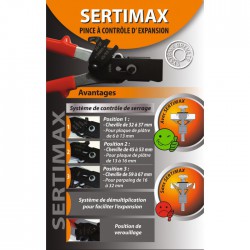 Pince à  expansion - Outil de pose Sertimax - 3 positions - BATIFIX - Chevilles - BR-175100