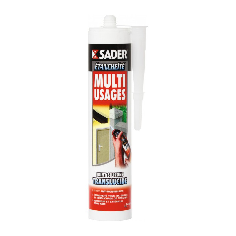 Mastic multi-usages - Translucide - 310 ml - SADER - Autres Mastics - BR-070498