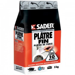 Plâtre fin en sac 5 Kg - SADER - Ciment et Plâtre - DE-138693