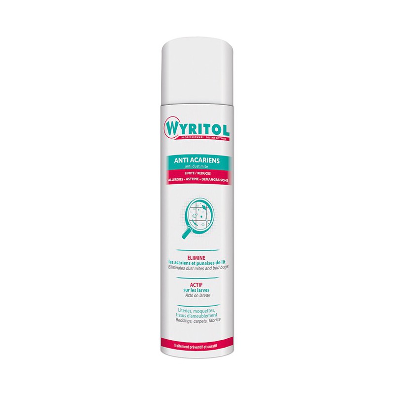 Anti-acariens et punaises de lit - Traitement préventif - 500 ml - WYRITOL - Insectes rampants - BR-102479