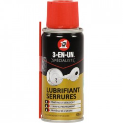 Lubrifiant serrure - 100 ml - 3-EN-UN spécialiste - Solvant / Graisse - BR-163122