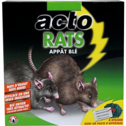 Raticide - Appât blé - 140 Grs - ACTO - Rongeurs - BR-676986