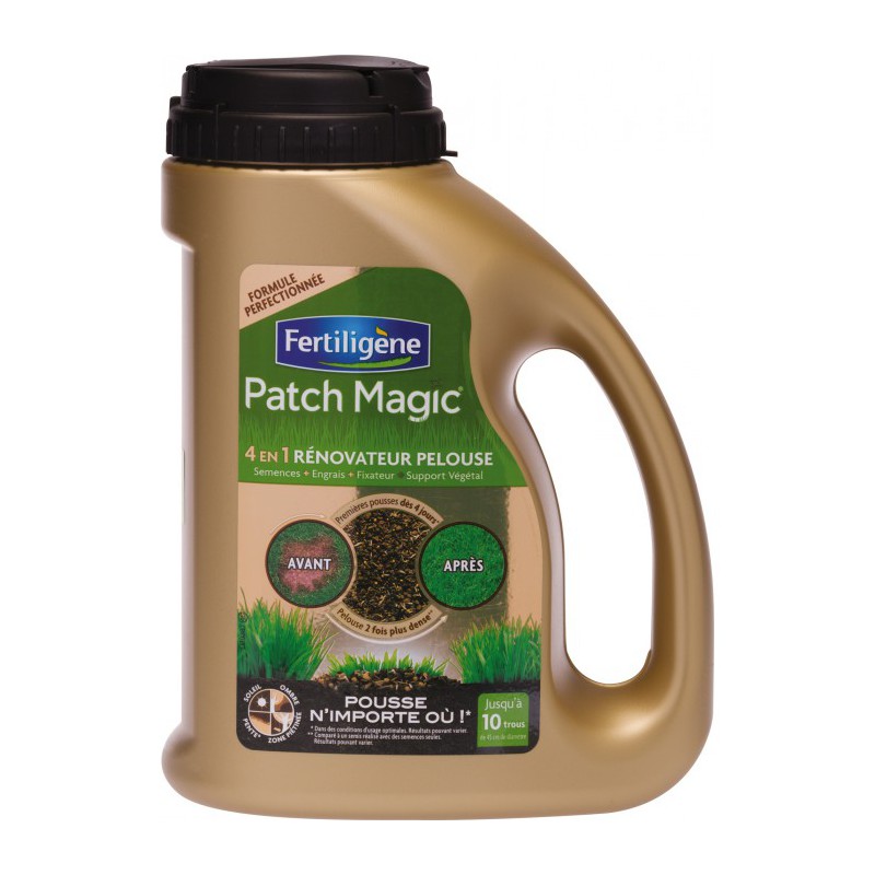 Rénovateur de pelouse - Patch Magic 4 en 1 - 750 Grs - FERTILIGENE - Gazon et pelouse - BR-130144