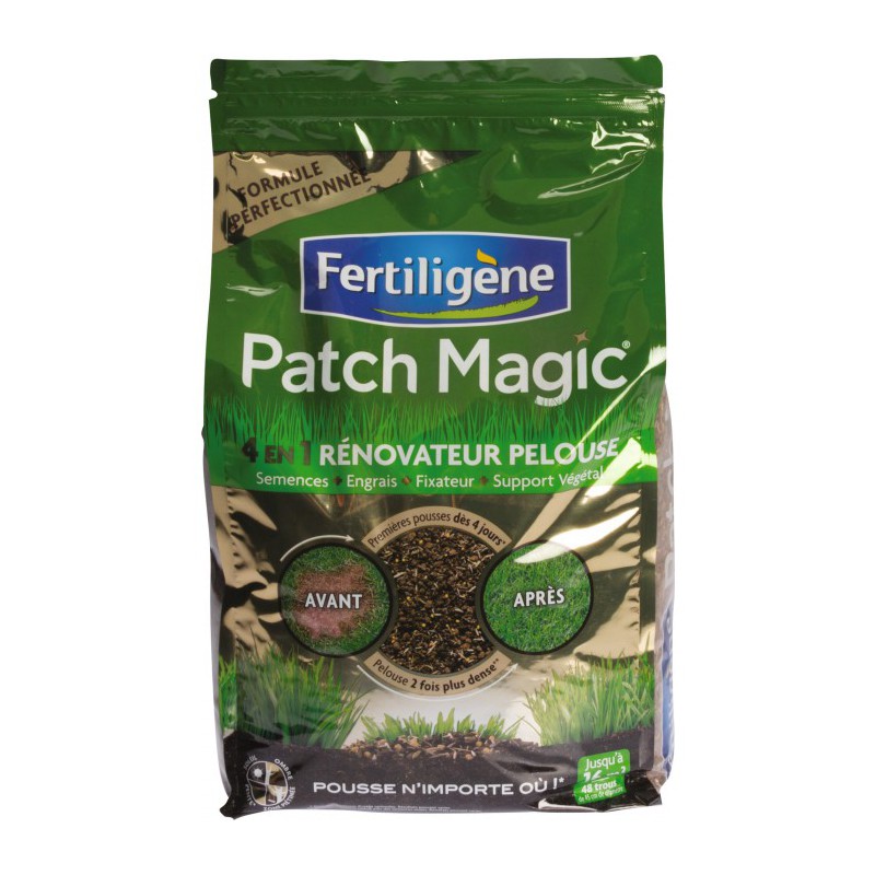 Rénovateur de pelouse - Patch Magic 4 en 1 - 3.6 Kg - FERTILIGENE - Gazon et pelouse - BR-131156