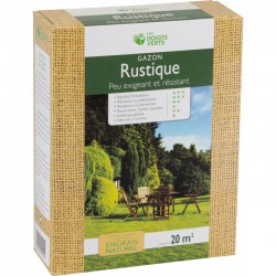 Gazon rustique enrichi - 20 mÂ² - 0.5 Kg - LES DOIGTS VERTS - Gazon et pelouse - BR-817431