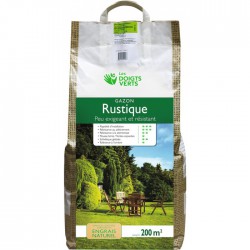 Gazon rustique enrichi - 200 mÂ² - 5 Kg - LES DOIGTS VERTS - Gazon et pelouse - BR-817435