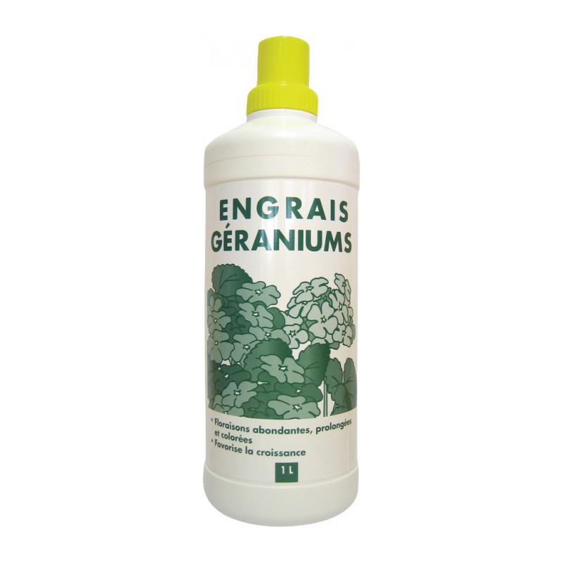 Engrais liquide pour géraniums - 1 L - FLORENDI - Engrais et activateur - BR-124128