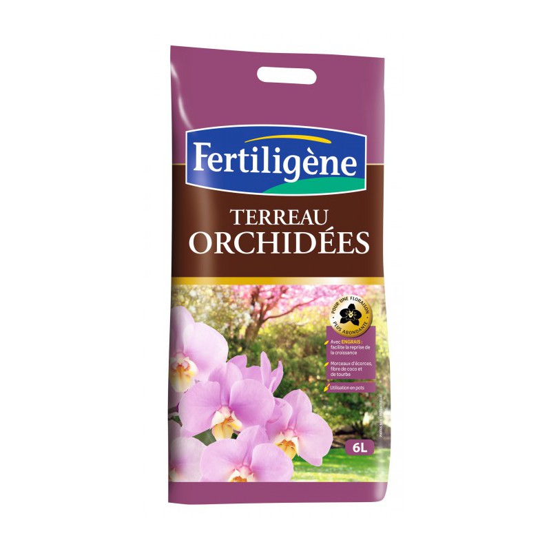 Terreau pour orchidées - 6 L - FERTILIGENE - Terreau - BR-130405