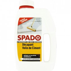 Décapant chantier - Voile de ciment - 1 L - SPADO - Solvant / Graisse - BR-419303