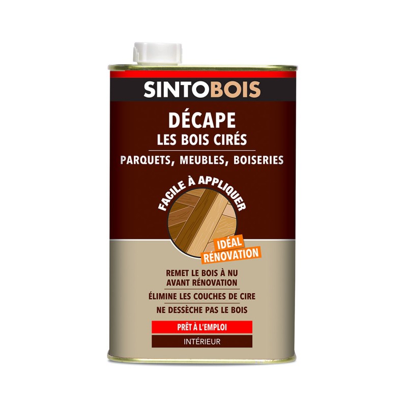 Décapant bois cirés - Facile à  appliquer - 1 L - SINTO - Décapants - BR-501424