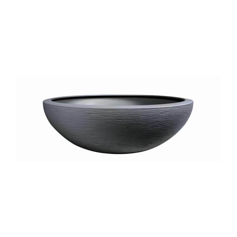 Vasque en résine plastique - 14.9 L - Gris anthracite - EDA - Pots ronds - BR-921367