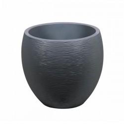 Pot en plastique - EGG Graphit - 46 L - Gris anthracite - EDA - Pots ronds - BR-921369