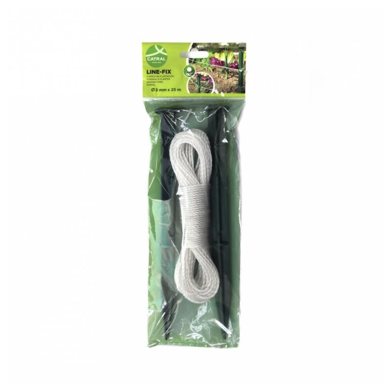 Kit de plantation - Corde + 2 piquets - CATRAL - Tuteurs / Cordes / Étiquettes - BR-143457