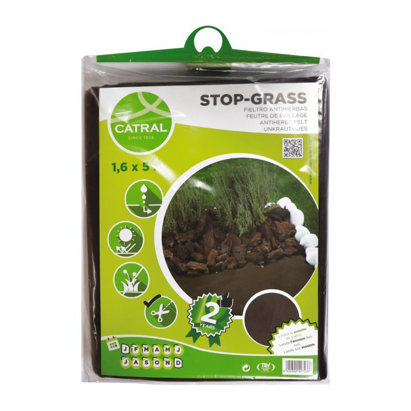 Feutre de paillage - Polypropylène - 6 M - CATRAL - Protection des plantes - BR-143451