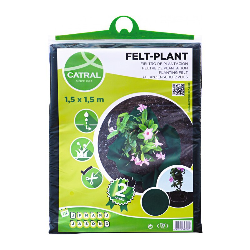 Feutre de plantation - Polypropylène - 1.5 m - CATRAL - Protection des plantes - BR-143449