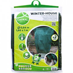 Housse d'hivernage en polypropylène - Non tissé - 1.6 m - Lot de 2 - CATRAL - Protection des plantes - BR-143425