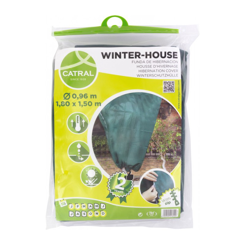 Housse d'hivernage en polypropylène - Non tissé - 1.8 m - CATRAL - Protection des plantes - BR-143426