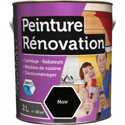 Peinture multi-surfaces - Rénovation - 2 L - Noir - BATIR - Peintures - BR-980160