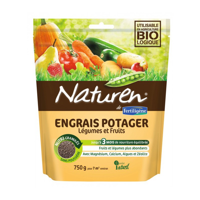 Engrais biologique pour potager - 750 Grs - NATUREN - Agriculture biologique - BR-130415