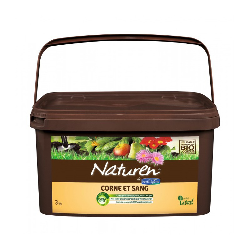 Corne et sang pour plantation du potager - 3 Kgs - NATUREN - Agriculture biologique - BR-130407