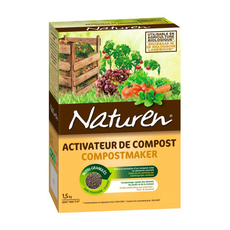 Activateur de compost - 1.5 Kg - NATUREN - Agriculture biologique - BR-130496