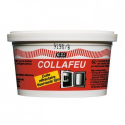 Colle mastic réfractaire - CollaFeu - 300 Gr - GEB - Mastic maçonnerie - BR-467243