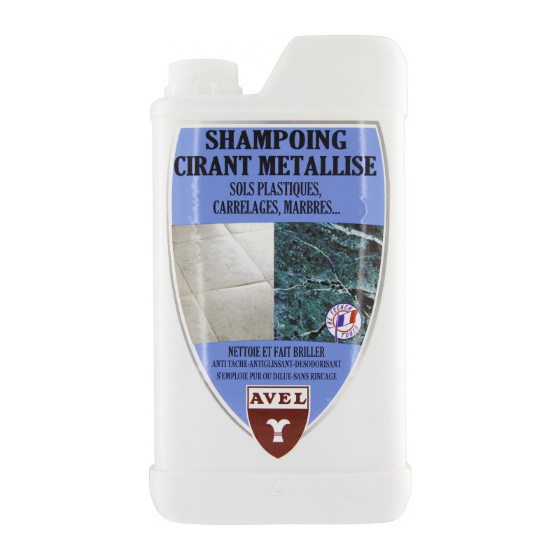 Shampoing cirant métallisé - Sols plastiques et carrelage - 1 L - AVEL - Entretien des sols - BR-219258