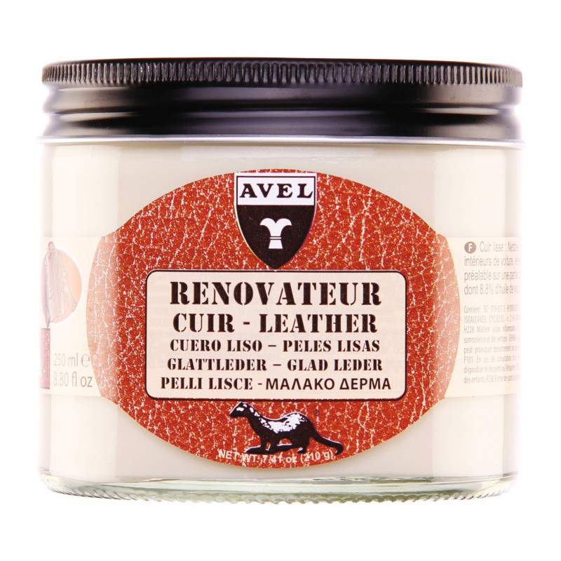 Baume rénovateur pour le cuir - Incolore - 250 ml - AVEL - Entretien du cuir - DE-528802