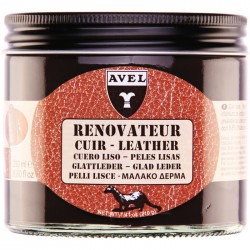 Baume rénovateur pour le cuir - Marron foncé - 250 ml - AVEL - Entretien du cuir - DE-528836