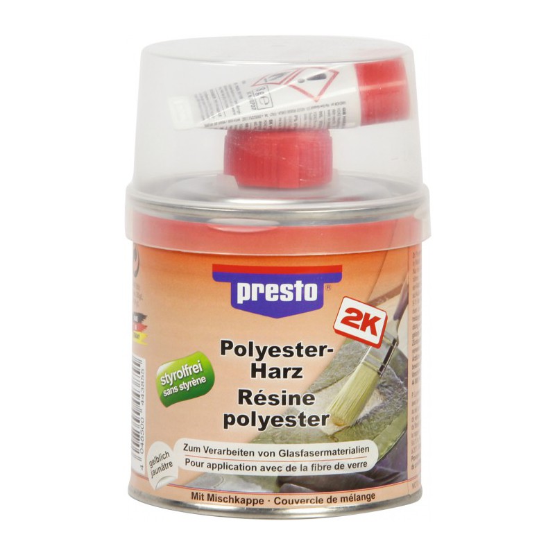 Résine polyster - 250 Grs - PRESTO - Autres Mastics - BR-505170