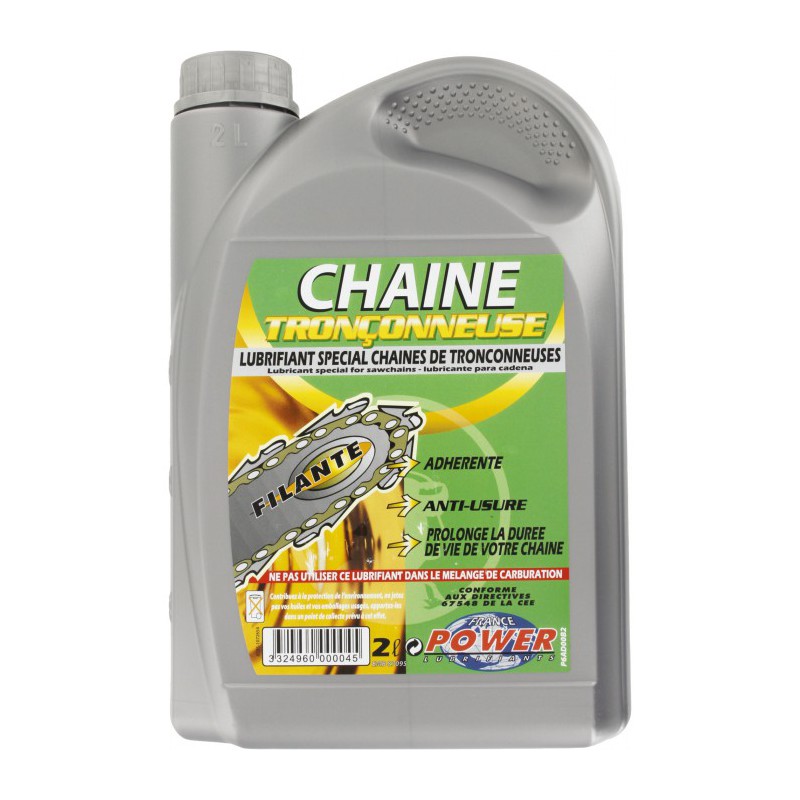 Huile filante spéciale chaine tronconneuse - Bidon 2 l - MINERVA - Entretien outillage - BR-438313