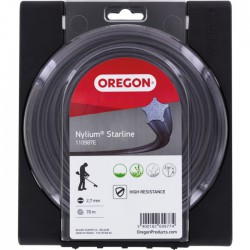 Fil étoile pour débrousailleuse - Nylium starline - 2.7 mm x 70 M - OREGON - Accessoires débroussailleuses - BR-436427