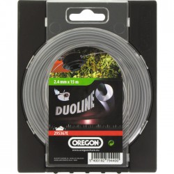 Fil rond pour débrousailleuse - Duoline - 2.4 mm x 15 M - OREGON - Accessoires débroussailleuses - BR-436456