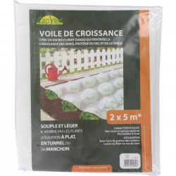 Voile de croissance pour plantes et arbustes - 5 M - CAP VERT - Protection des plantes - BR-016060