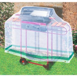 Housse de protection rectangulaire pour barbecue - 1.6 M - CAP VERT - Protection mobilier jardin - BR-016220