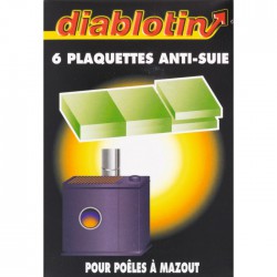 6 plaquettes Anti-suie pour poêle à  mazout - DIABLOTIN - Cheminées / Poêles / Chauffage - BR-180114