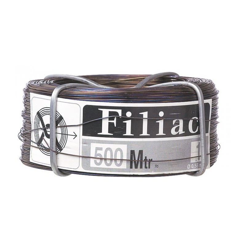 Bobinots fil attache - Acier recuit - 500 M x 0.55 mm - FILIAC - Fils d'attache grillage - BR-154768