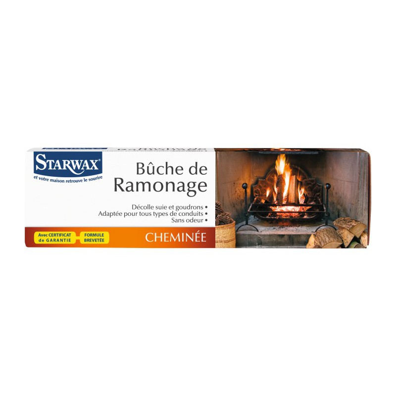 Bûche de ramonage - 29 cm - STARWAX - Cheminées / Poêles / Chauffage - BR-012030