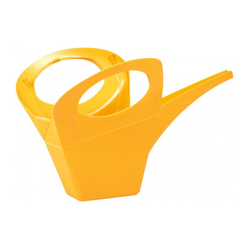 Arrosoir en plastique - Origami - Jaune miel - 2L - EDA - Arrosoirs - BR-921374