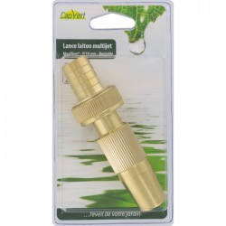 Lance d'arrosage en laiton Maxiflow - ⌀ 19 mm - CAP VERT - Pistolets / Lances arrosage - BR-351025