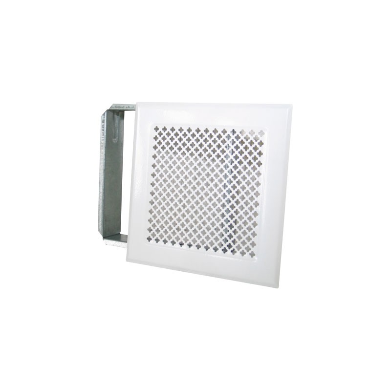 Grille d'aération cheminée - Blanc - 170 x 170 mm - DMO - Grille de cheminée - BR-730898