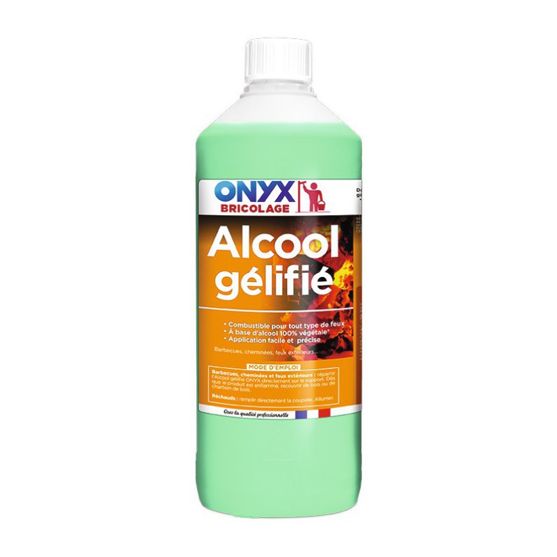 Alcool Gélifié - Allumage tous types de feu - 1 L - ONYX - Allume-feux - BR-654248