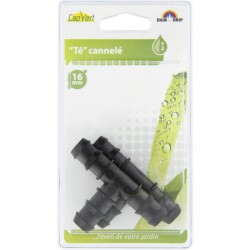 Té cannelé pour tuyau de 16 mm - Lot de 2 - CAP VERT - Accueil - BR-654412