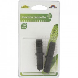 Jonction cannelée pour tuyau de ⌀ 16 mm - Lot de 2 - CAP VERT - Raccords et jonctions - BR-654407