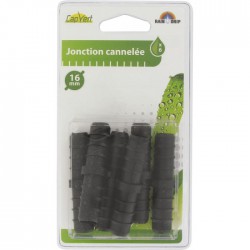 Jonction cannelée pour tuyau de ⌀ 16 mm - Lot de 6 - CAP VERT - Raccords et jonctions - BR-654408