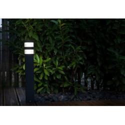 Borne Pyramide 60 cm - Pyramide - Version 60 Led - Noir mat - LUMIHOME - Pour l'extérieur - BR-233405