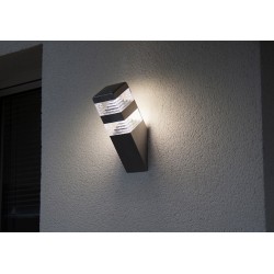 Applique murale - Pyramide - Version 60 Led - Noir mat - LUMIHOME - Pour l'extérieur - BR-233404