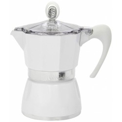 Cafetière italienne - 3 Tasses - Bella - Blanc - GAT - Pour le Thé, Café, petit déjeûner - DE-641423